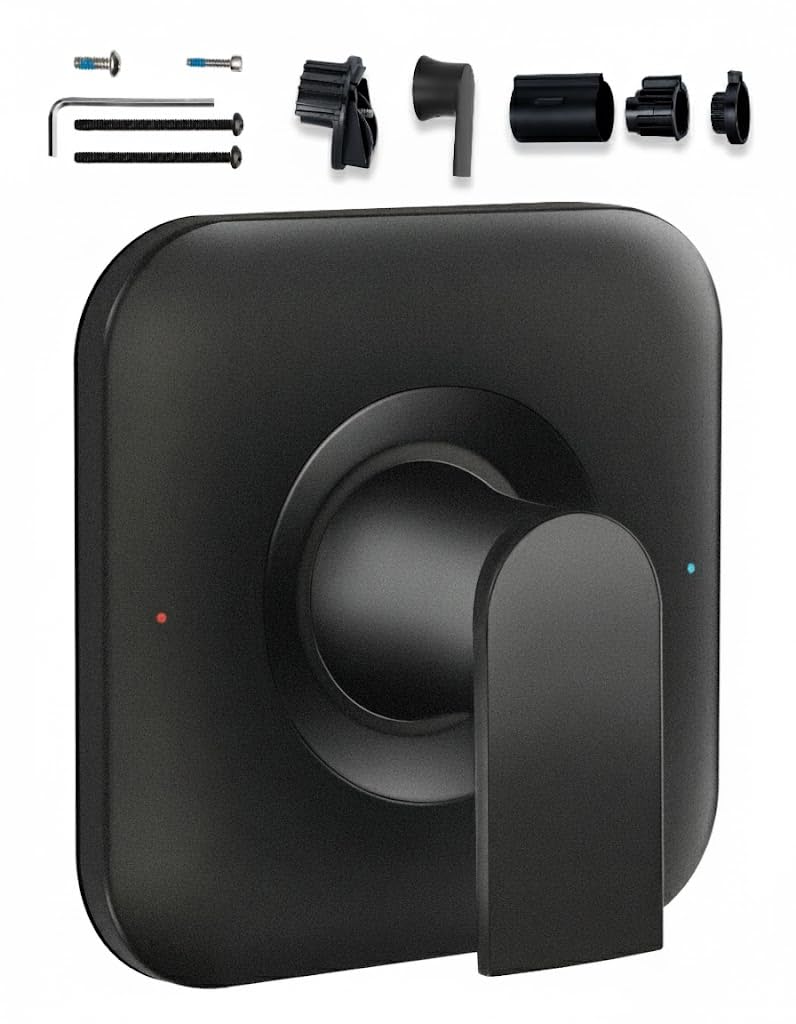 2026 Upgraded T2471BL Genta Matte Black Shower Handle Replacement